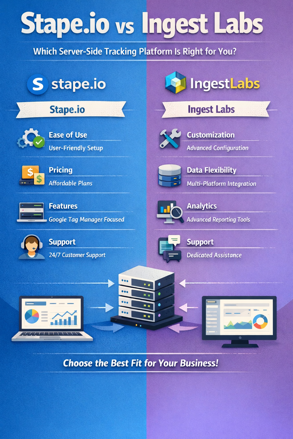 Stape.io vs Ingest Labs: Which Server-Side Tracking Platform Is Right for You?