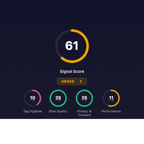 Site Intelligence — Free Website Tracking Audit